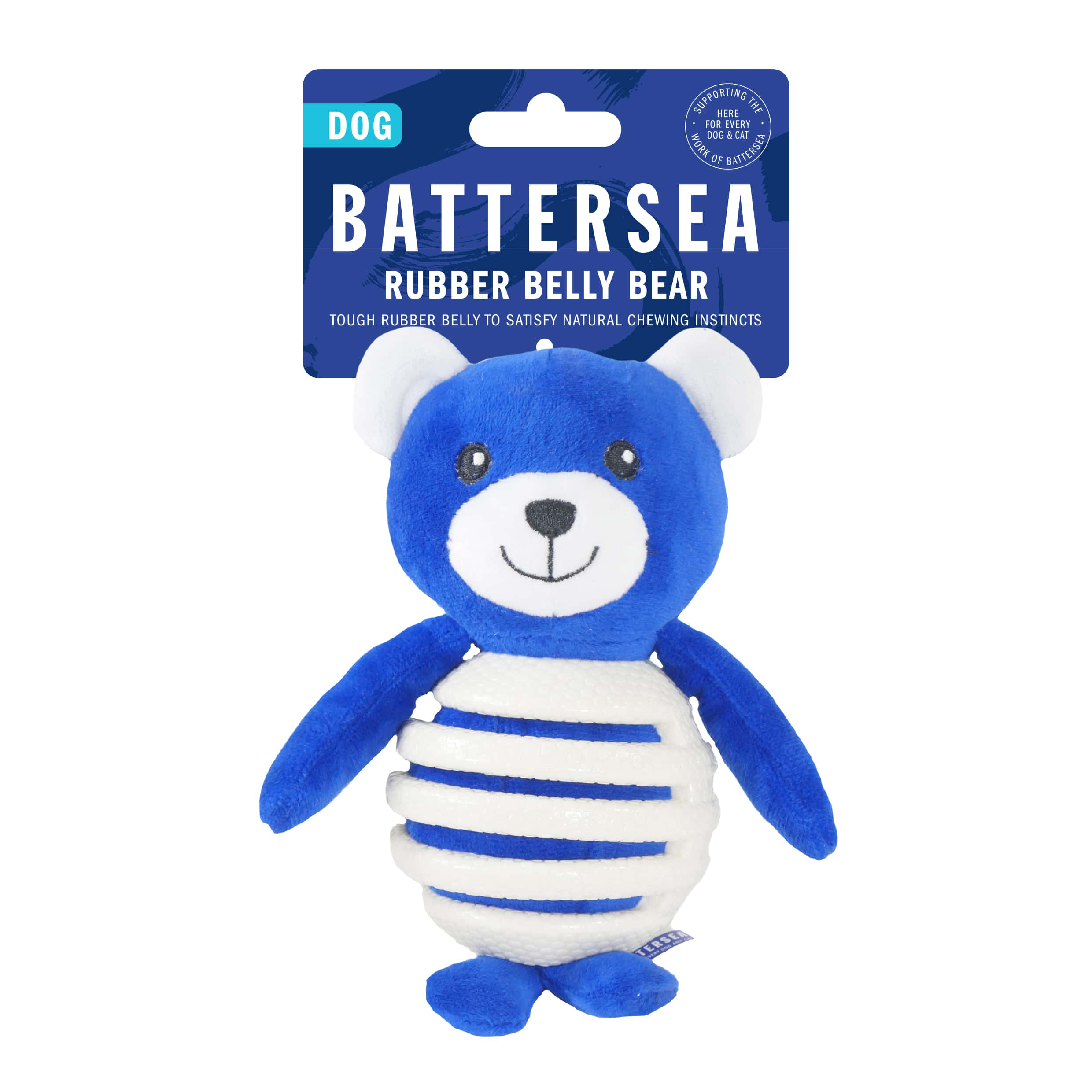 Battersea Dog Rubber Belly Bear