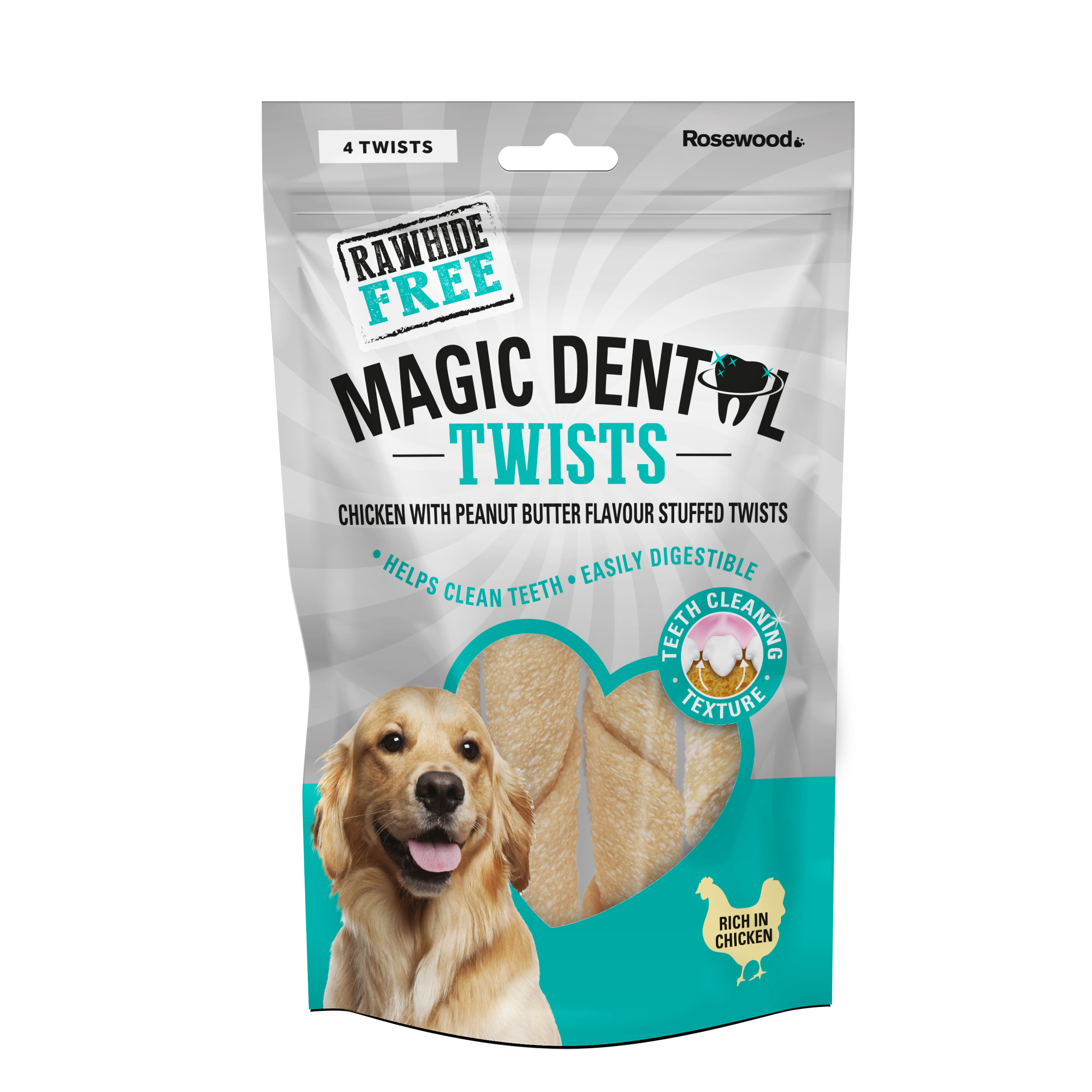 Magic Dental Twists Rawhide Free