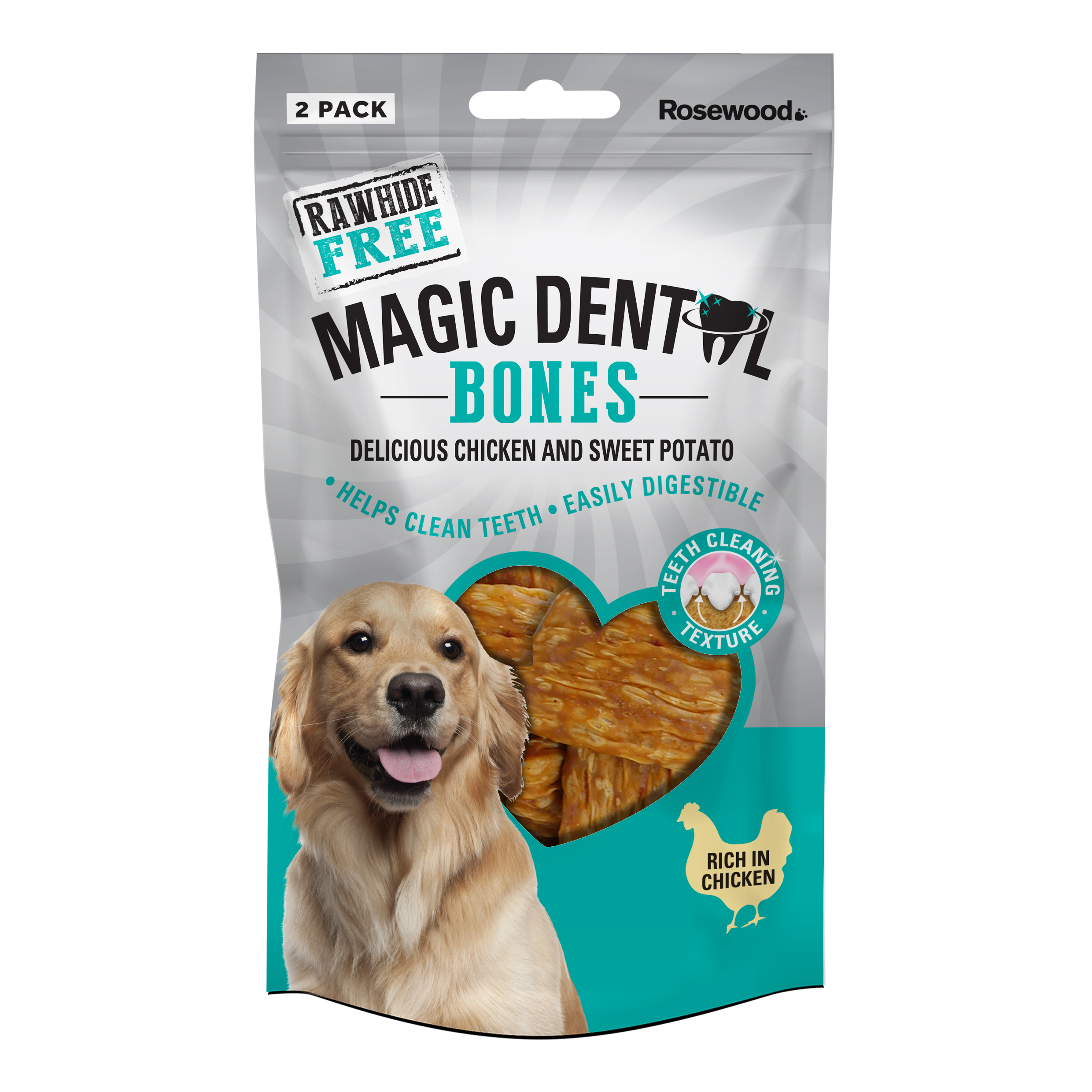 Magic Dental Bones Rawhide Free