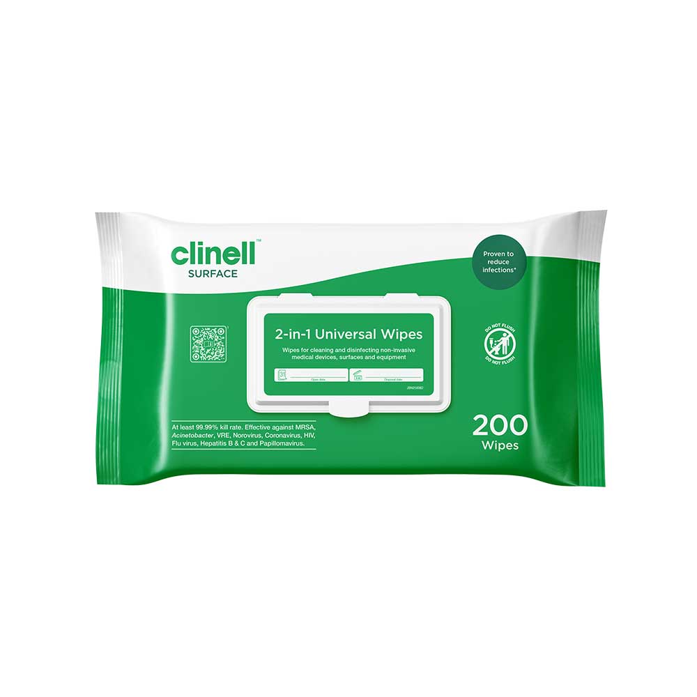 Clinell 2in1 Universal Wipes