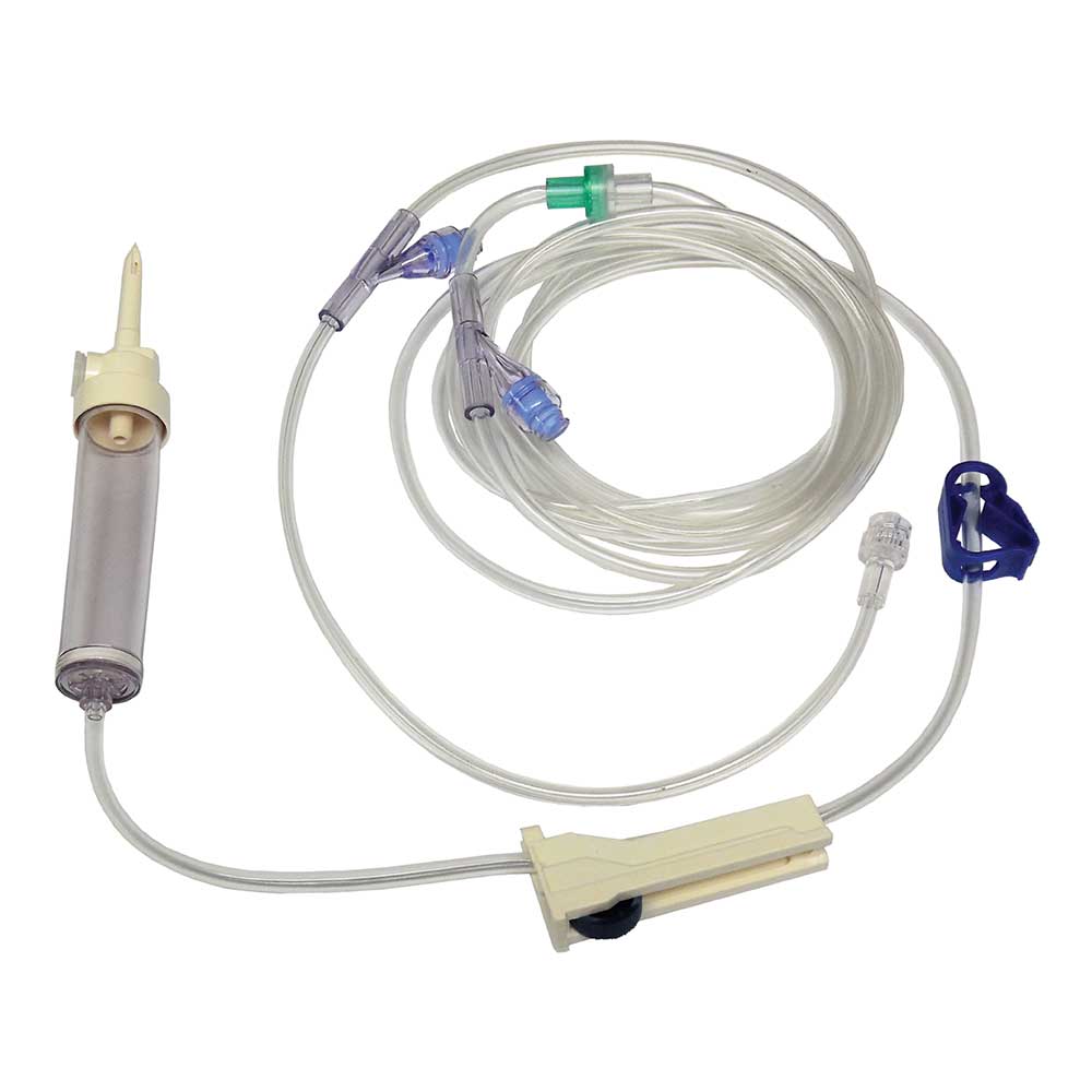 Optima Long Needle-Free T Port Giving Set