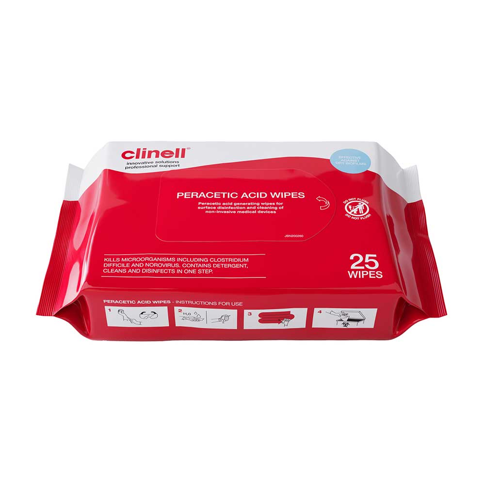 Clinell Peracetic Acid Wipes
